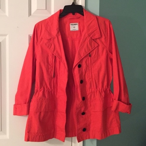 Old Navy Jackets & Blazers - Coral Trench Jacket